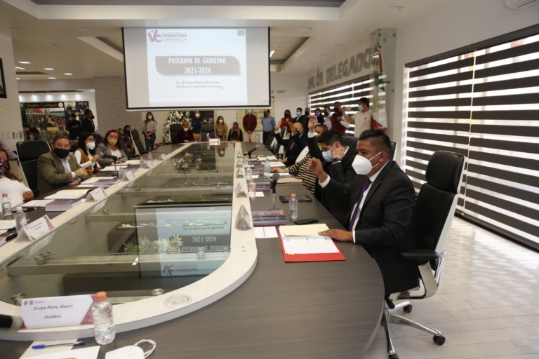 POR UNANIMIDAD EL CONCEJO DE V. CARRANZA APRUEBA PROGRAMA DE GOBIERNO 2021-2024