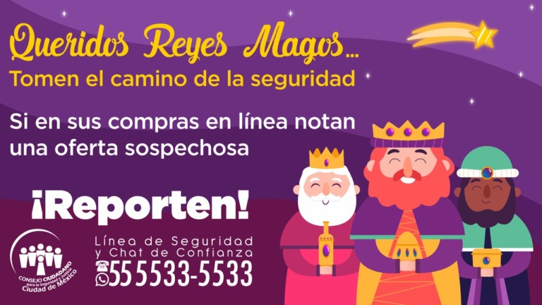 ACONSEJAN A REYES MAGOS TOMAR CAMINO DE LA SEGURIDAD