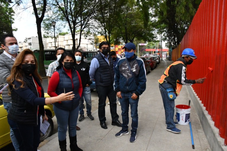 SUPERVISA ALCALDESA DE AZCAPOTZALCO OBRAS REALIZADAS CON PRESUPUESTO PARTICIPATIVO 2020 Y 2021