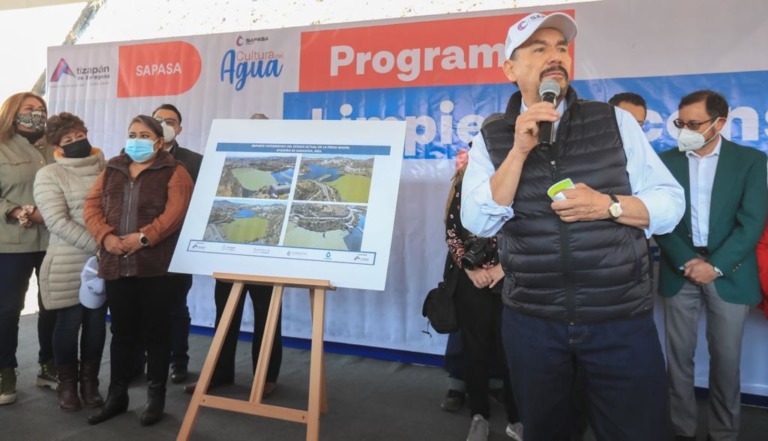 DA INICIO PEDRO RODRÍGUEZ AL PROGRAMA DE LIMPIEZA Y CONSERVACIÓN DE LA PRESA MADÍN