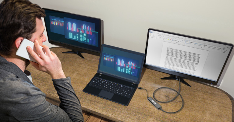 Cómo expandir el área de trabajo y conectividad de tu computadora, para ser más productivo en la nueva normalidad