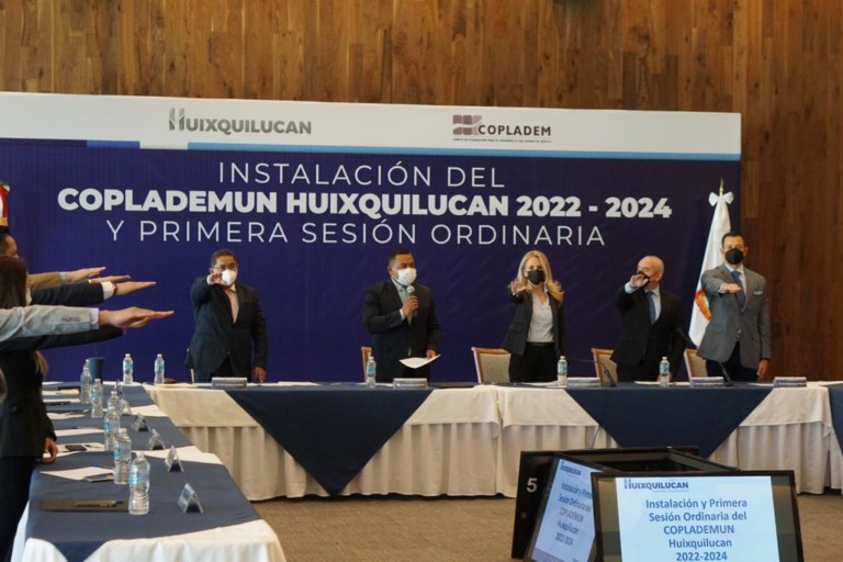 HUIXQUILUCAN INSTALA SU COPLADEMUN PARA EVALUAR POLÍTICAS PÚBLICAS EN PROTECCIÓN CIVIL, EDUCACIÓN Y DEPORTE 