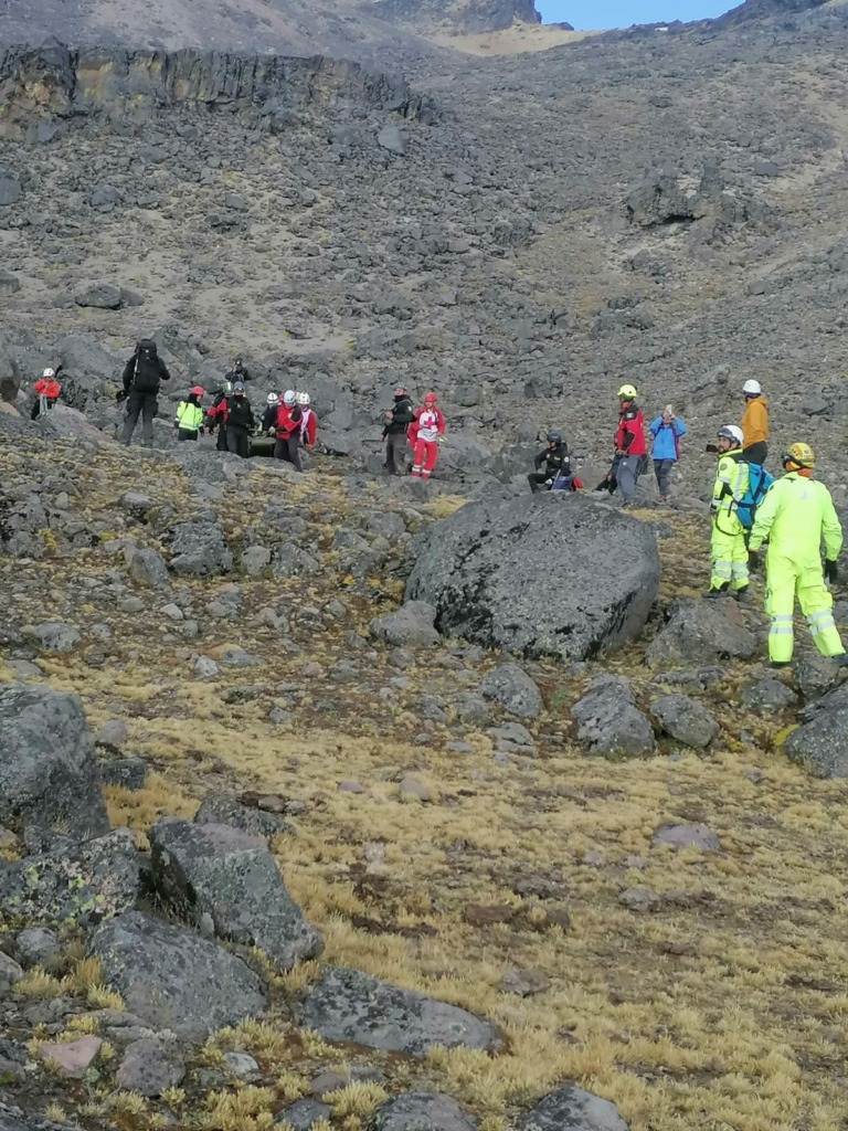 Traslada GN a alpinista en Parque Nacional Iztaccíhuatl–Popocatépetl