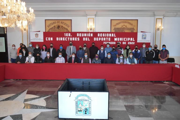 CON LA FINALIDAD DE MEJORAR LA SALUD PÚBLICA Y BRINDAR MEJORES CONDICIONES DE VIDA; TLALNEPANTLA ES SEDE DE LA REUNIÓN REGIONAL DE DEPORTE