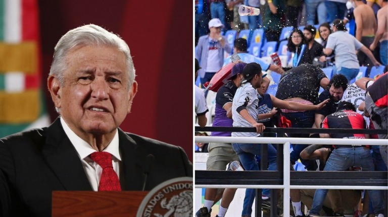 Enseñanza, no dejar de moralizar: López Obrador tras violencia en Gallos-Atlas