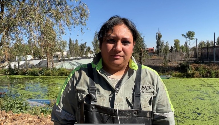 Margarita: Limpiadora de canales de Xochimilco