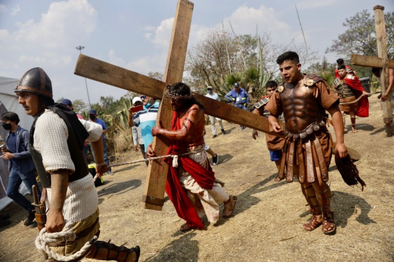 EN COYOACÁN TAMBIÉN SE VIVE LA CONMEMORACIÓN DE SEMANA SANTA