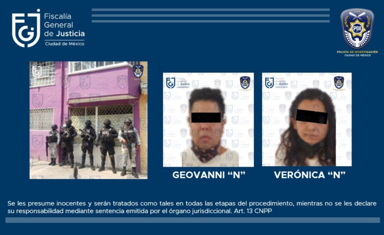 Aseguran posibles drogas y detienen a dos personas en GAM