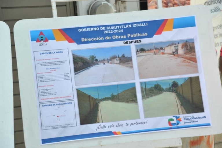 Inversión de más de 1 millón 600 mp para la pavimentación con concreto hidráulico