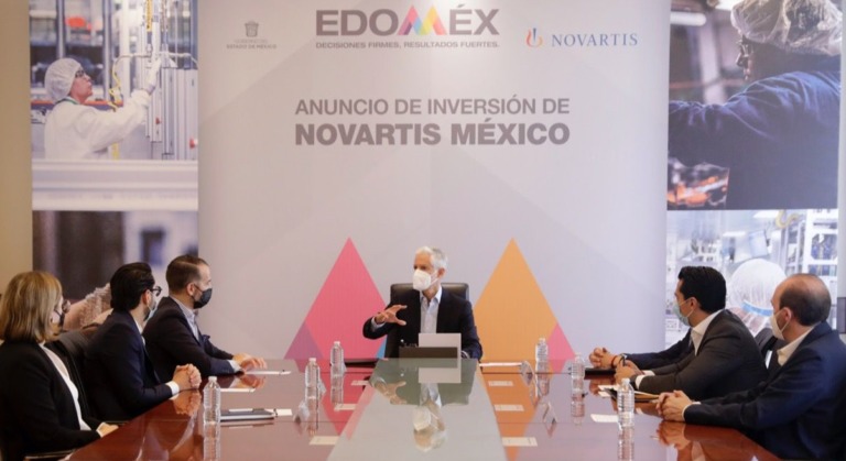 Invertirá Novartis 7mdd para habilitar un laboratorio de alta calidad en Naucalpan: Del Mazo