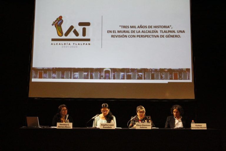 TLALPAN EXPONE UNA REVISIÓN CON PERSPECTIVA DE GÉNERO DEL MURAL DE SU EDIFICIO SEDE
