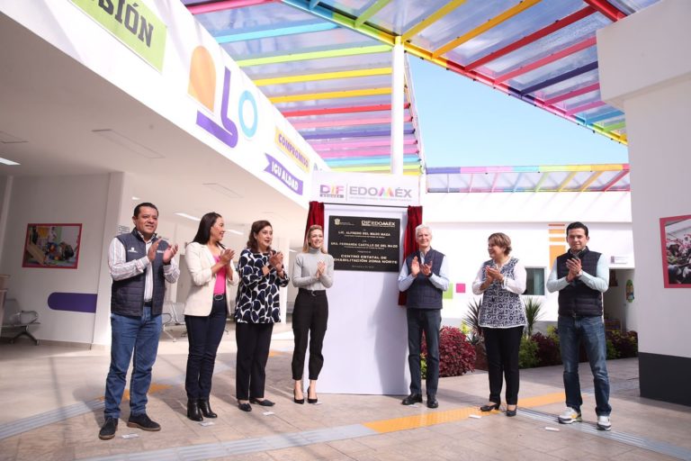 Inauguran Del Mazo y Fernanda Castillo el Centro Estatal De Rehabilitación Zona Norte, en Atlacomulco