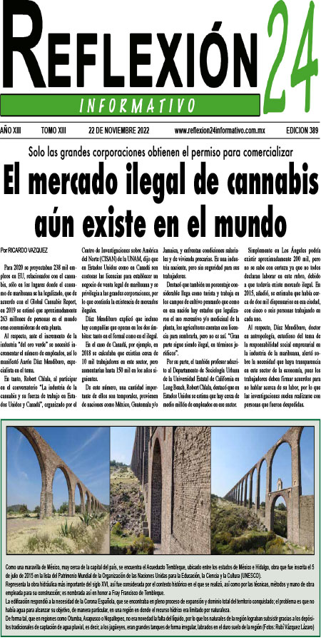 Reflexión 24 No 389 | El mercado ilegal de cannabis aún existe en el mundo