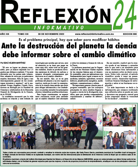 Reflexión 24 No 390 | Ante la destrucción del planeta la ciencia debe informar sobre el cambio climático