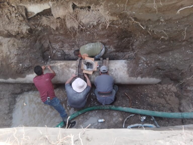 SAPASA concluye reparación de fuga en tanque Chalma