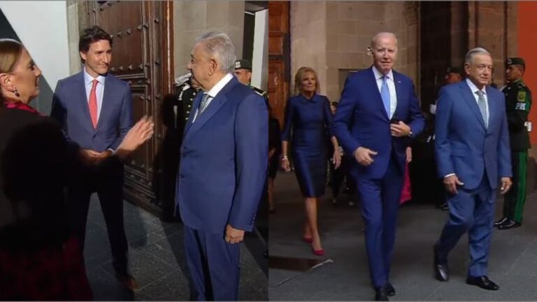AMLO recibe a Trudeau y a Biden en Palacio Nacional para reunión Trilateral