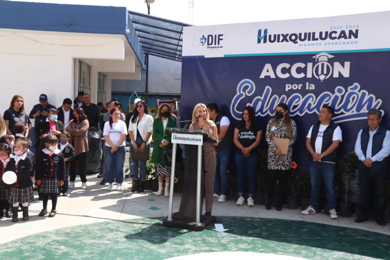 Ofrece Huixquilucan espacios dignos para el aprendizaje con “Acción por la educación”