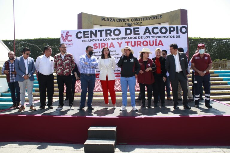 En la alcaldía Venustiano Carranza donan víveres para los damnificados de los terremotos en Turquía y Siria