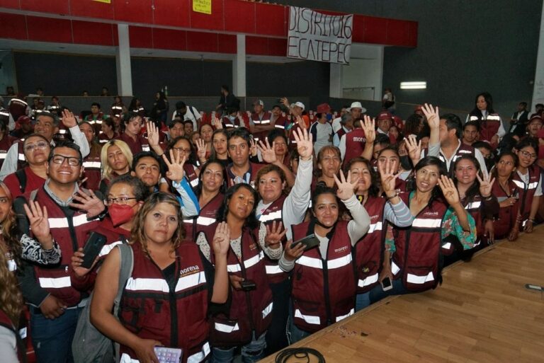 Dirigencia de MORENA se reúne con coordinadores territoriales en el Edoméx