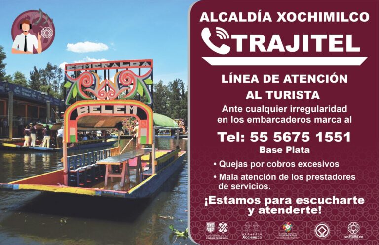 IMPLEMENTA XOCHIMILCO LÍNEA DE ATENCIÓN AL TURISTA