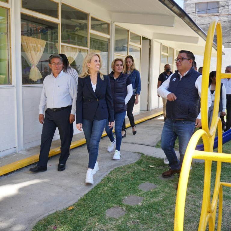 Rehabilita Huixquilucan jardín de niños para reforzar seguridad y aprendizaje de los alumnos