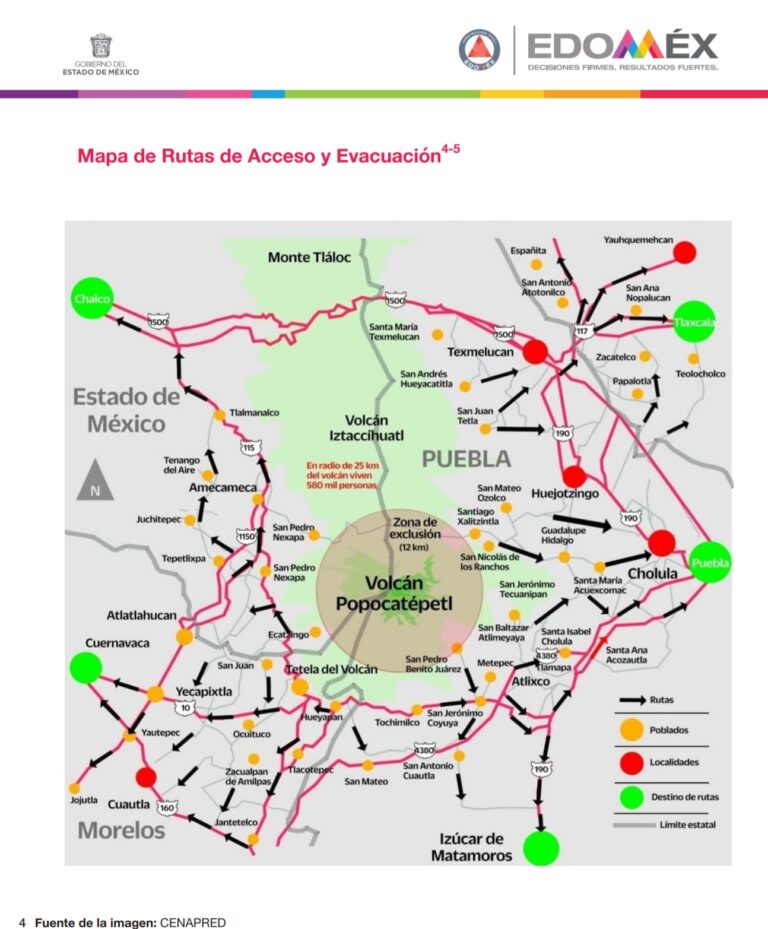Necesario revisar rutas de evacuación ante incremento de la actividad del Popocatépetl: Beatriz García