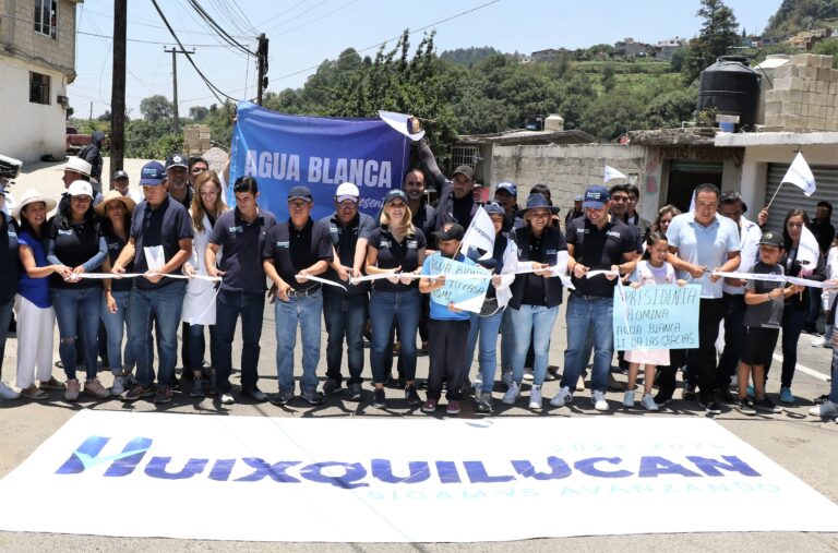 Entregan repavimentación de la carretera Agua Bendita- Agua Blanca con “Huixquilucan Contigo 24/7”