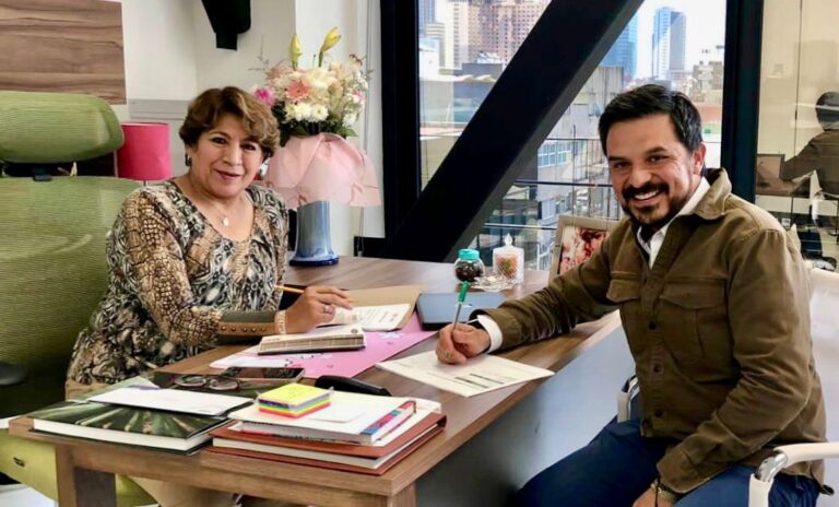 Se reúne Delfina Gómez, virtual gobernadora electa del Edomex, con el director general del IMSS, Zoé Robledo