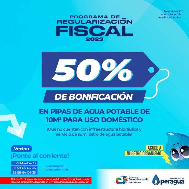 Otorgan beneficios a los izcallenses con el “Programa de Regularización Fiscal 2023”