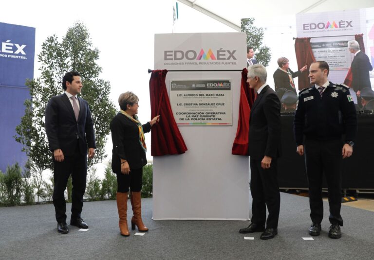 Entrega Alfredo Del Mazo la coordinación operativa la paz oriente de la policía estatal