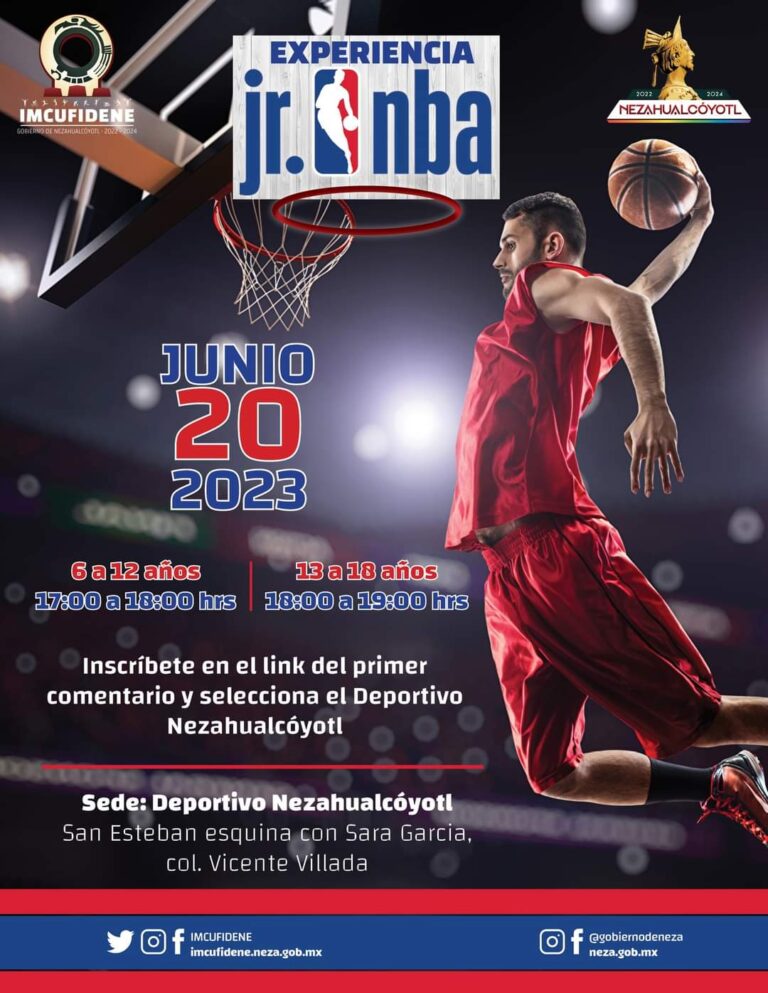 Niñas, niños y jóvenes de Nezahualcóyotl vivirán la experiencia NBA Jr