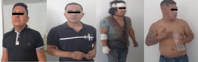 Policías de Naucalpan detienen a cuatro sujetos por agredir a dos valets parking de ‘La Polar’