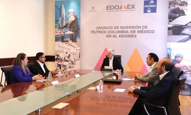 Anuncia Alfredo Del Mazo inversión de Filtrox para fortalecer su planta de Tlalnepantla