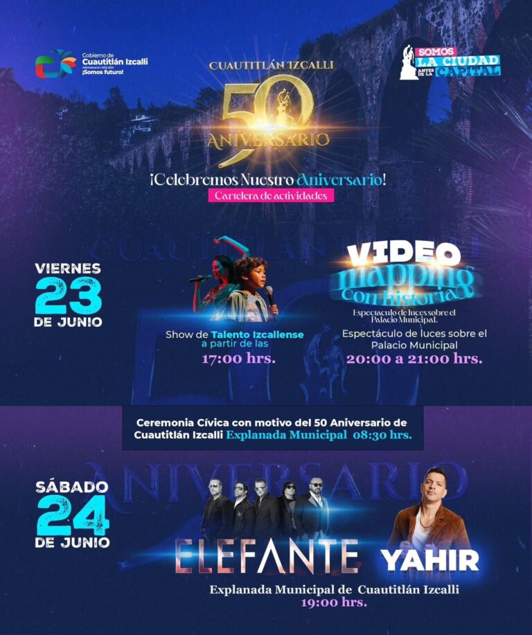 Festejemos juntos el 50 aniversario de Cuautitlán Izcalli