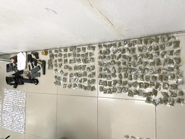 Policía de Ecatepec detiene a banda de narcotraficantes con armas y miles de dosis de droga