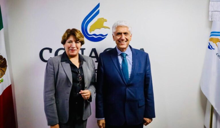 Delfina Gómez sostiene reunión con el Director General de Conagua; es tema prioritario, afirma