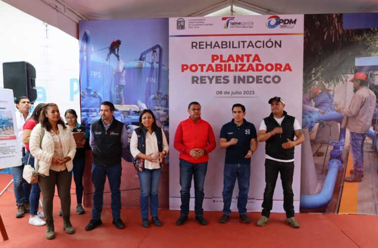 Alcalde de Tlalnepantla y OPDM erradican falta de agua en colonia Cuauhtémoc e inauguran planta potabilizadora