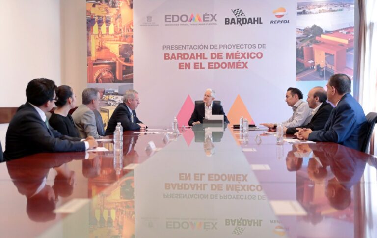 Presenta Alfredo Del Mazo proyecto de mejora integral a la planta de Bardahl en Toluca
