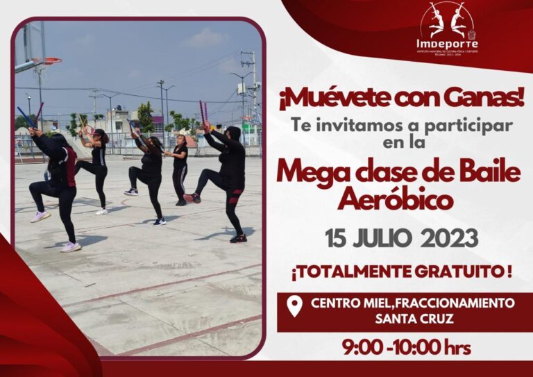 Mega clase de baile aeróbica en Tecámac