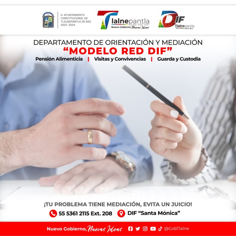 El DIF Tlalnepantla fomenta la solución pacífica de conflictos a través del modelo RED DIF