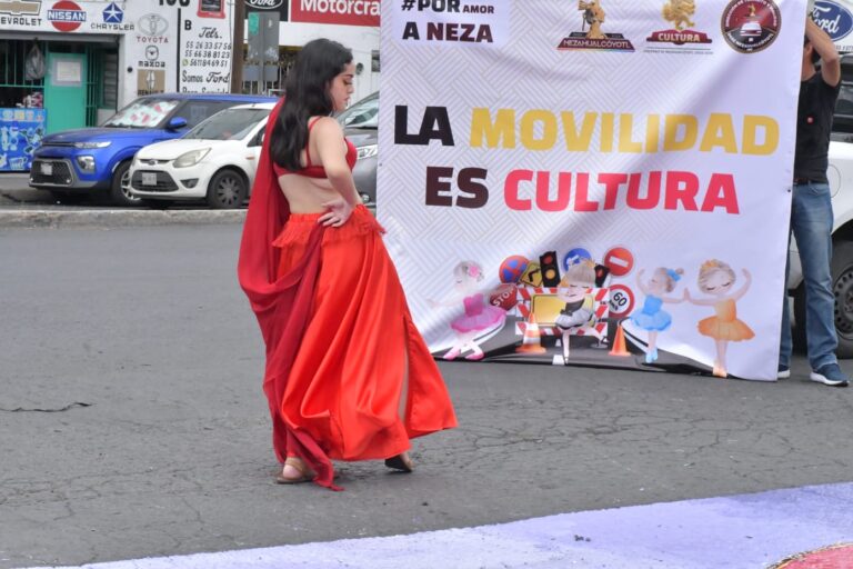 Se puso en marcha en Nezahualcóyotl la iniciativa de urbanismo táctico “Movilidad es cultura”