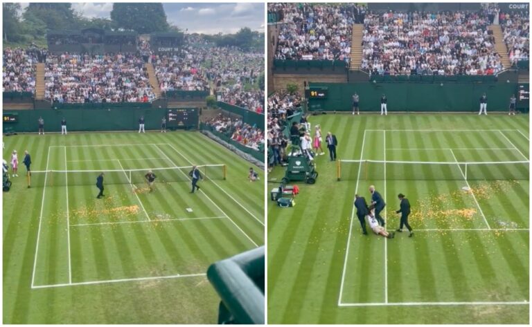 Ecologistas irrumpen en dos partidos de tenis de Wimbledon