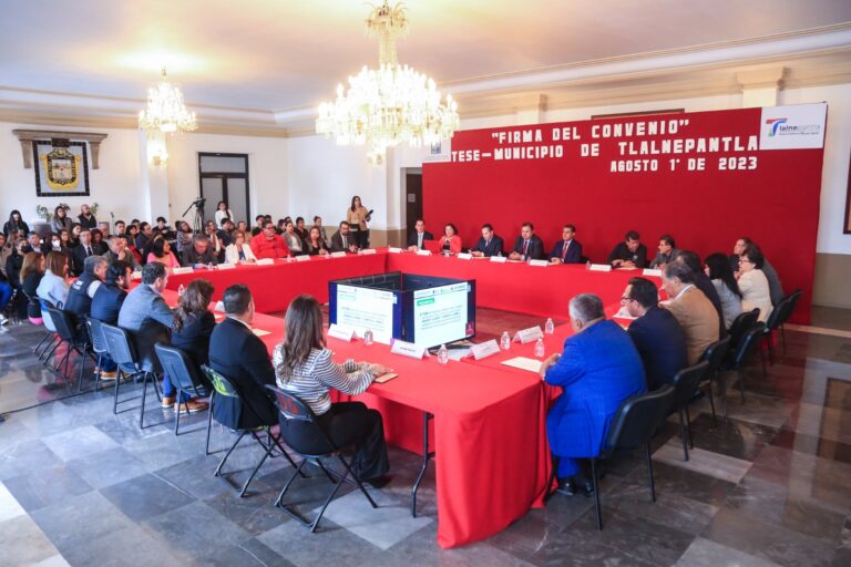 El gobierno de Tlalnepantla y el Tecnológico de Estudios Superiores de Ecatepec firman convenio de colaboración