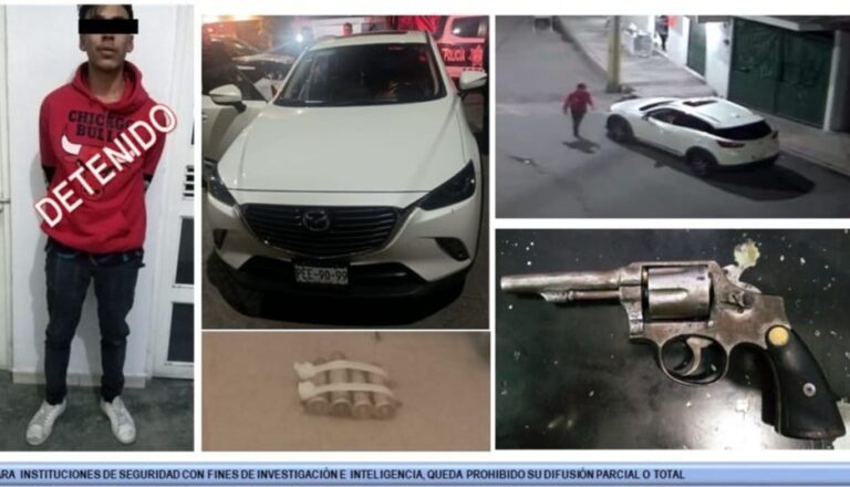 Policías municipales de Texcoco aseguraron a sujeto por robo de auto con violencia