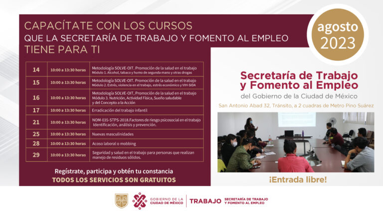 IMPULSA SECRETARÍA DE TRABAJO CAPACITACIÓN SOBRE SEGURIDAD Y SALUD EN EL ÁMBITO LABORAL