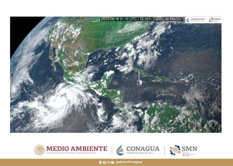 La tormenta tropical Hilary se desplaza paralela a las costas de Colima y Michoacán