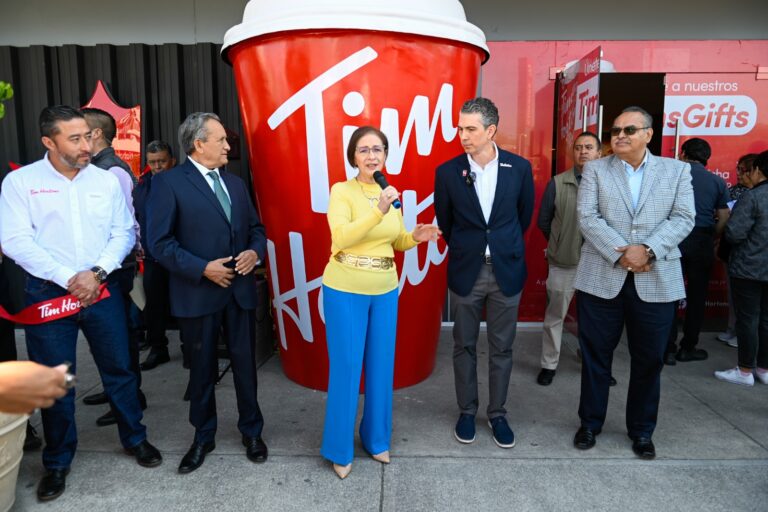 Abre ‘Tim Hortons’ primera sucursal en Naucalpan por ser localidad atractiva para los empresarios: Angélica Moya