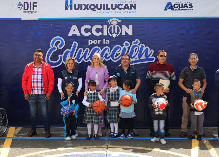 Continúa “Acción por la Educación” en Huixquilucan con la rehabilitación de escuela en San Jacinto