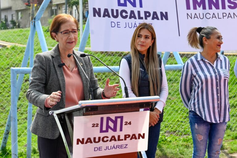 Entrega Angélica Moya rehabilitación de parque con perspectiva de género