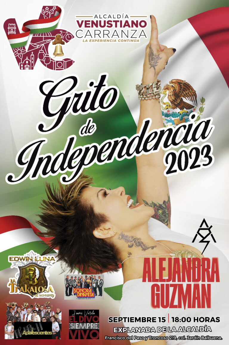 Alejandra Guzmán amenizará grito de Independencia de Evelyn Parra en Venustiano Carranza